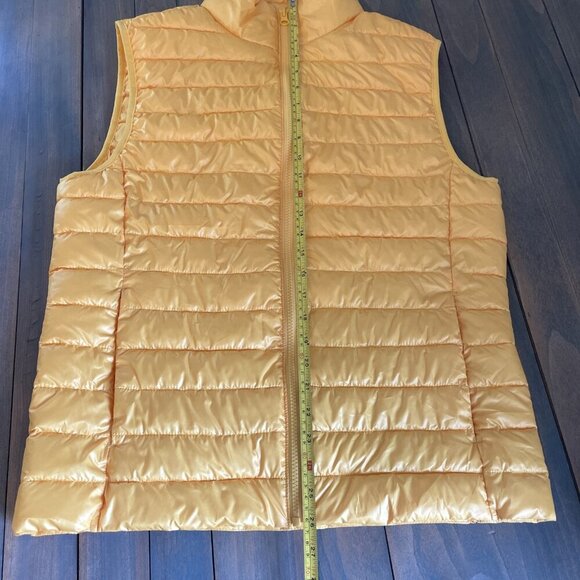 Primary Bright Yellow Lightweight Puffer Vest w/Pockets - NWT - Mens Small (V8) - Picture 6 of 7
